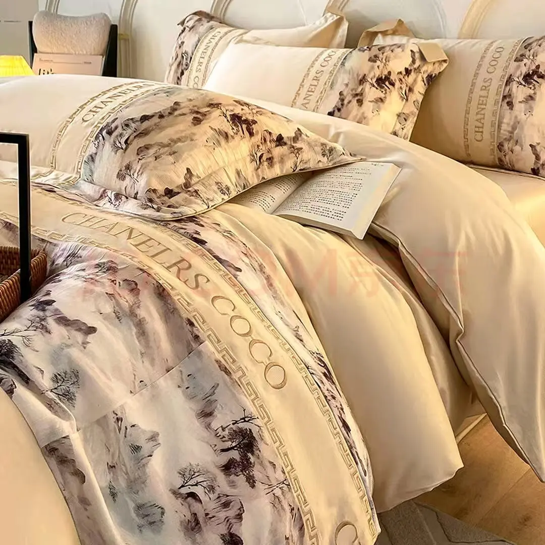 digital printed bedding set